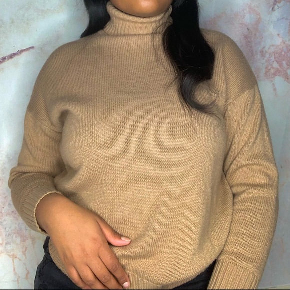 Forever 21 Sweaters - Turtle Neck Sweater - Brown, Tan Basic Sweater